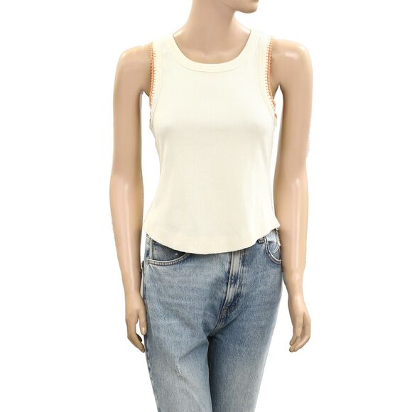 Cleo + Wolf Anthropologie Tank Top Blouse Sleeveless Crochet Lace M NEW 277027 - Picture 5 of 9